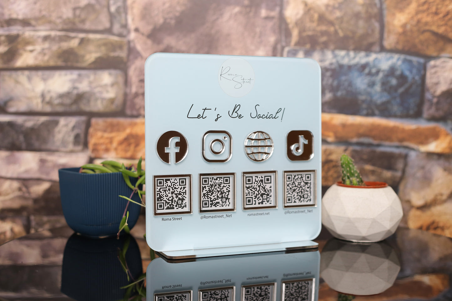 Multi QR code Business Social Media Sign Payment Sign