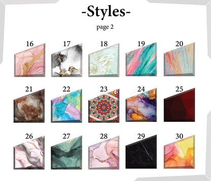 Marble base styles 16 to 30